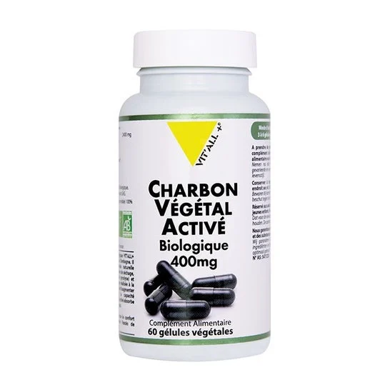 Vit'All+ Carbón Vegetal Activado Bio 400mg 60caps