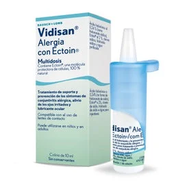 Allergia di Vidisan con le gocce oculari dell'ectoina Multidosis 10 Ml