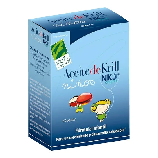 Olio di Krill per bambini 100% naturale Nko originale 60 perle