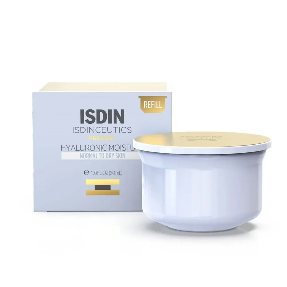 Isdin Hyaluronic Moisture Ricarica Crema idratante viso e anti-età Pelle da Normale a Secca Prevent 50g
