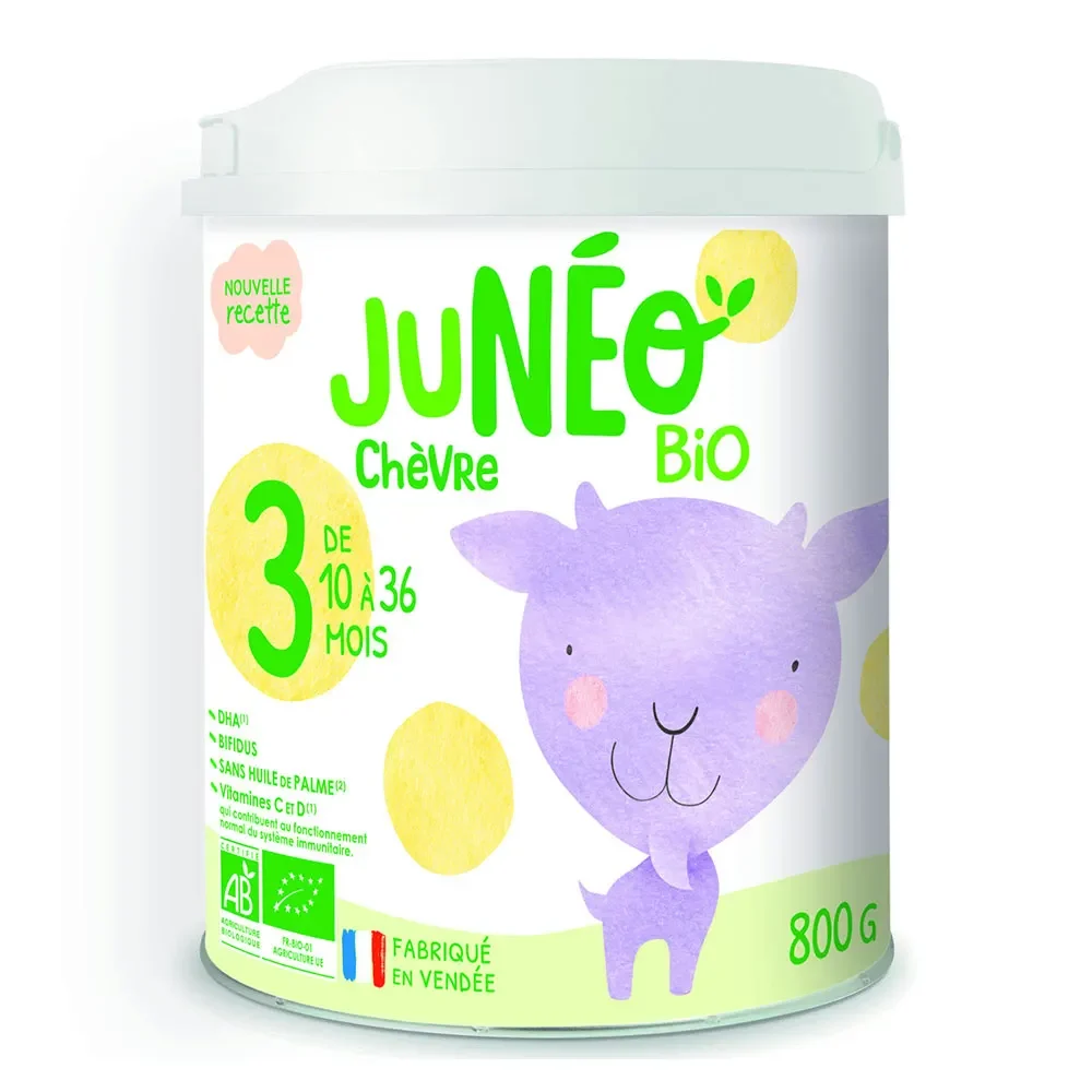 Juneo Latte di Capra di Crescita Bio da 10 a 36 Mesi 800g