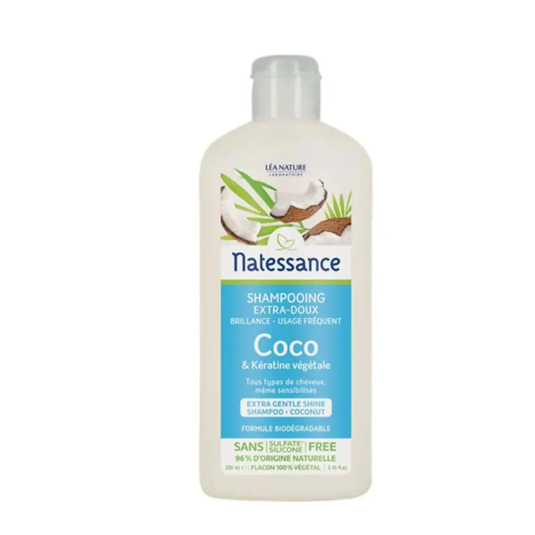 Natessance Coco Shampoo E Cheratina Vegetale Tutti I Tipi Di Capelli E Sensibilizzazioni 250ml