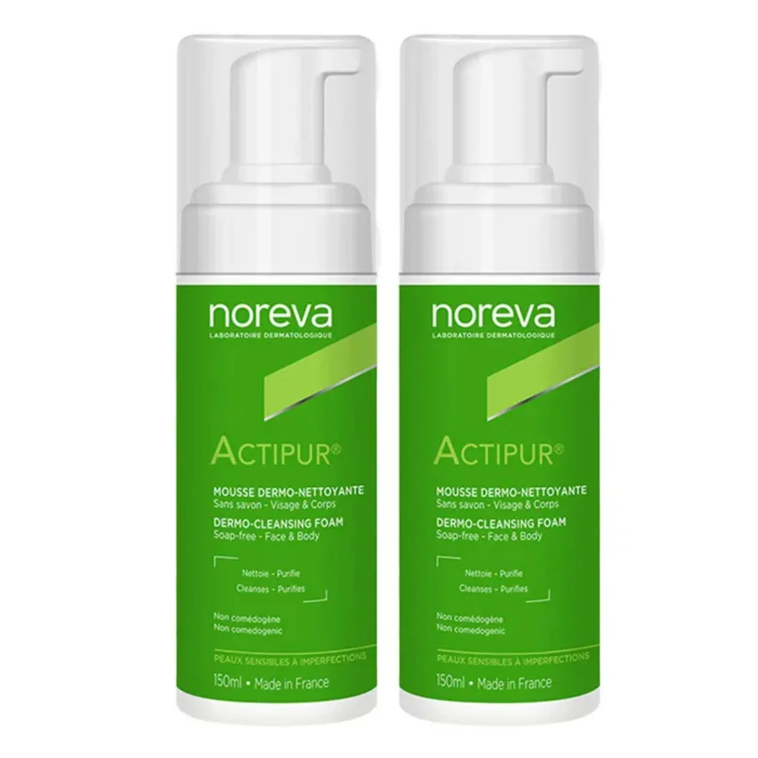 Noreva Actipur Schiuma dermodetergente 2x150ml