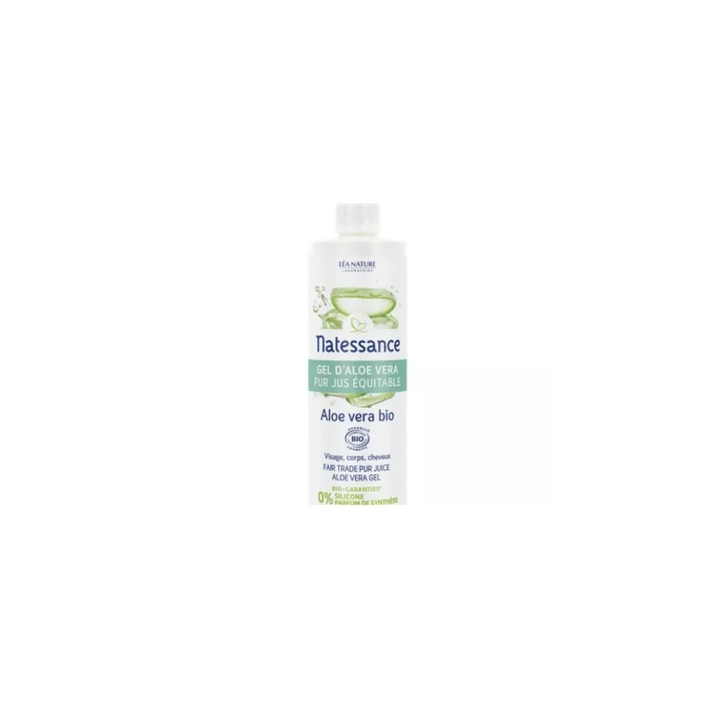 Natessance Gel di Aloe vera Puro succo Equo Bio 400ml