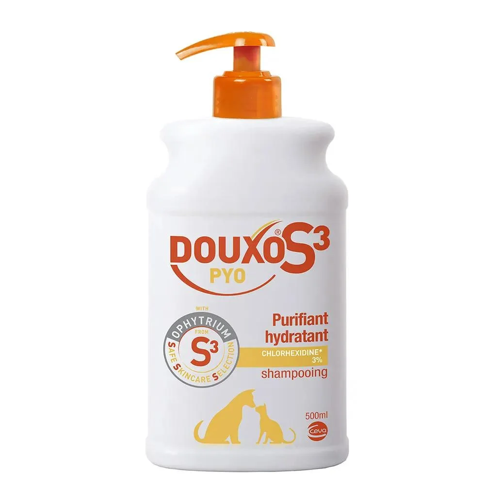 Ceva Douxo Shampoo Purificante e Idratante S3 Pyo Clorexidina 3% 500ml