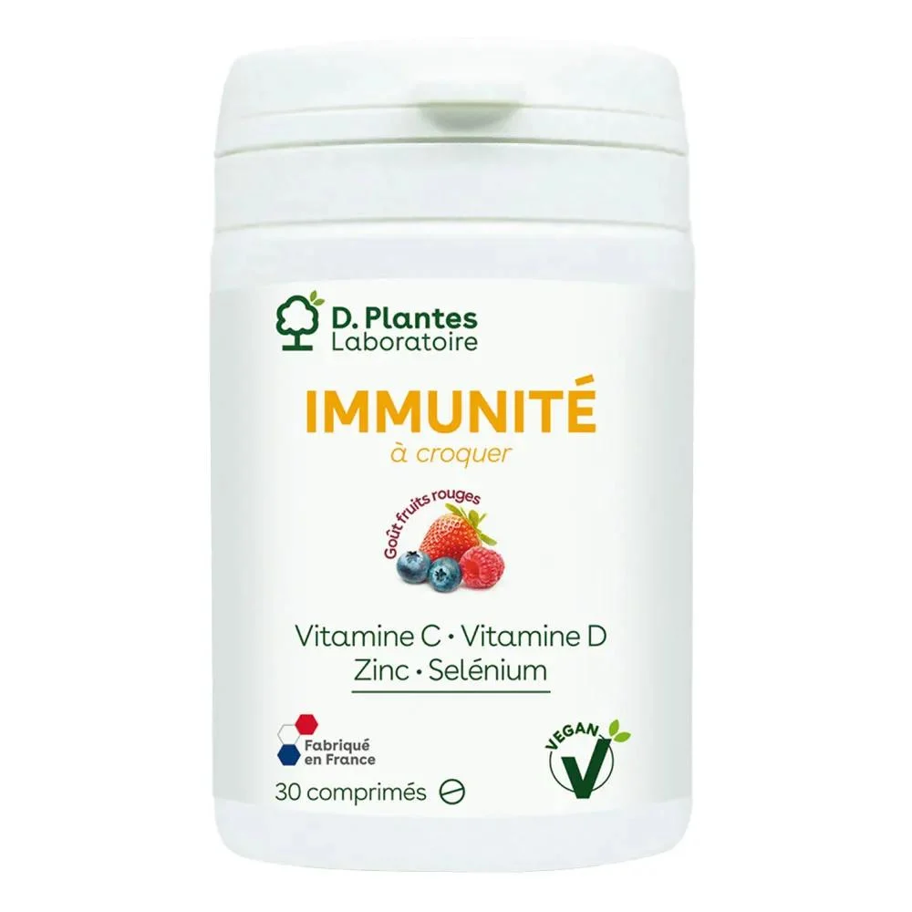 D. Piante Immunità Masticabile Gusto Frutti Rossi 30 Compresse
