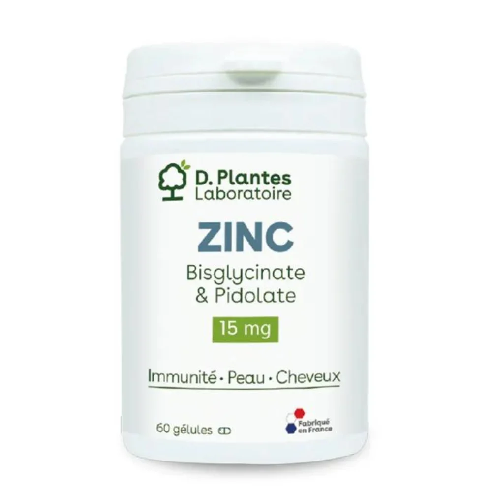 D. Piante Zinco Bisglicinato e Pidolato 15mg 60 Capsule