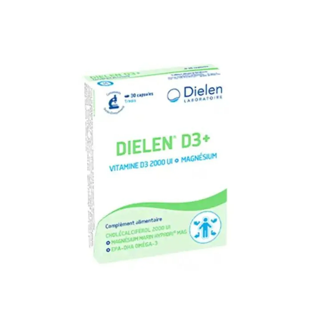 Dielen Vitamina D3 2000ui + magnesio 30 capsule