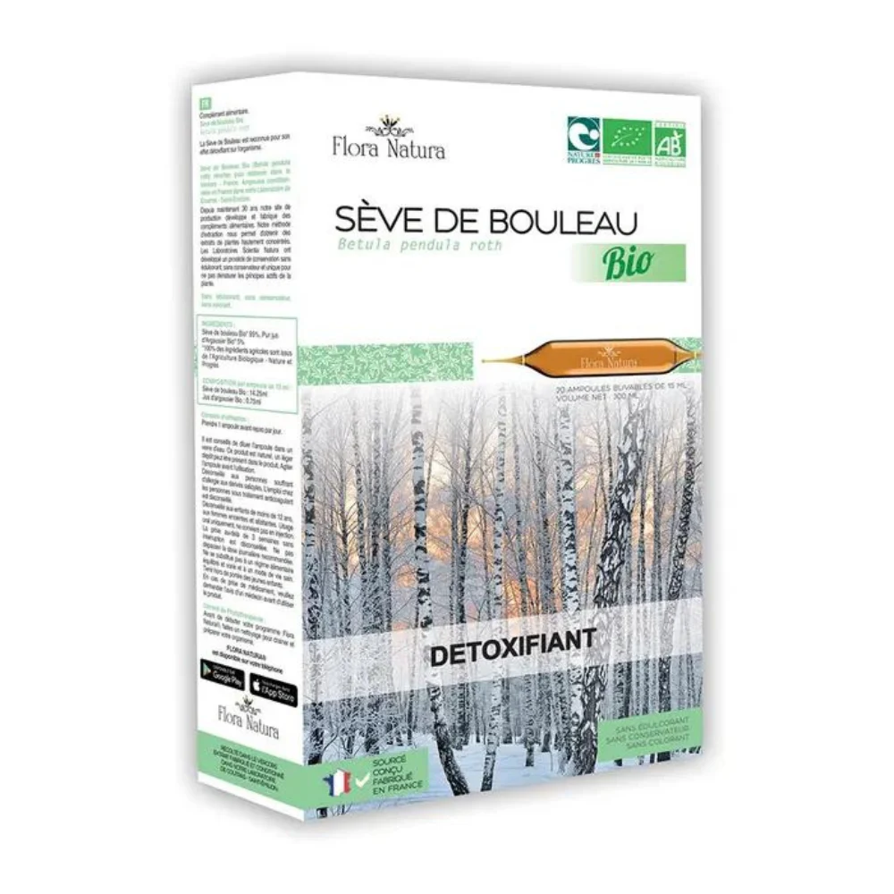 Flora Natura Seve di Betulla Bio Detossificante 20 fiale