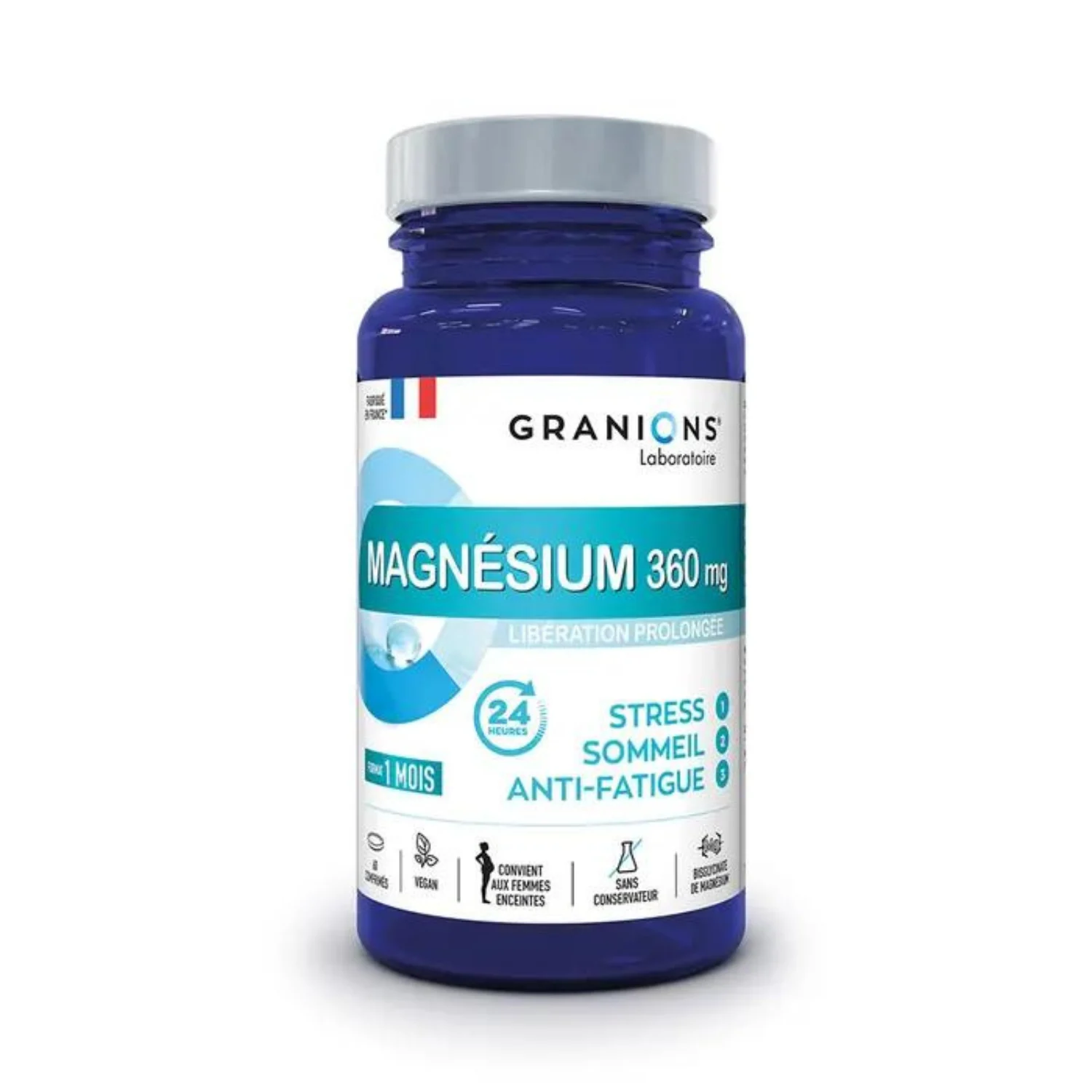 Granions Magnesio 360 mg - Stress, Sonno & Anti-Fatica 60 compresse
