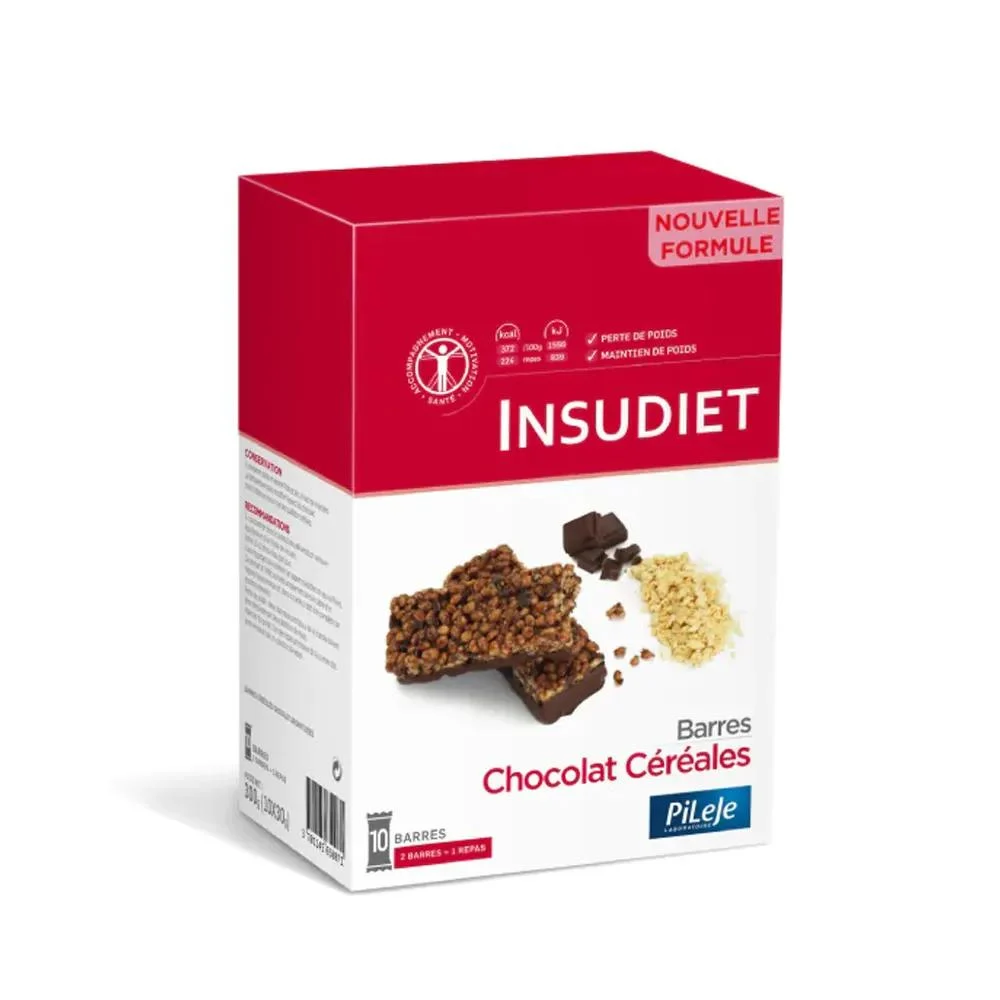 Insudiet Barretta Cioccolato Cereali x10