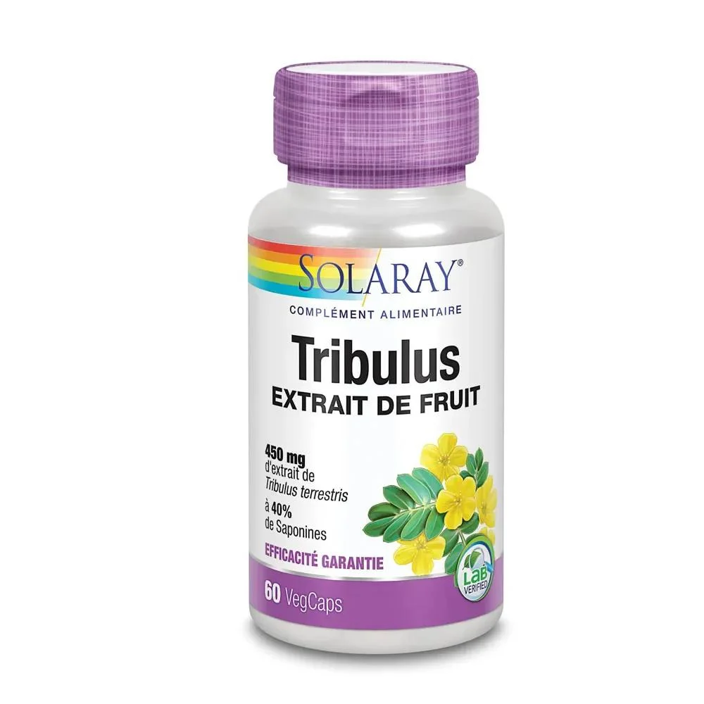Solaray Tribulus Estratto di Frutta 60 Capsule