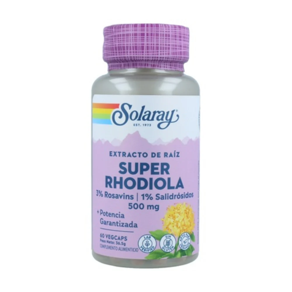 Solaray Super Rhodiola 500mg 60 capsule vegetali