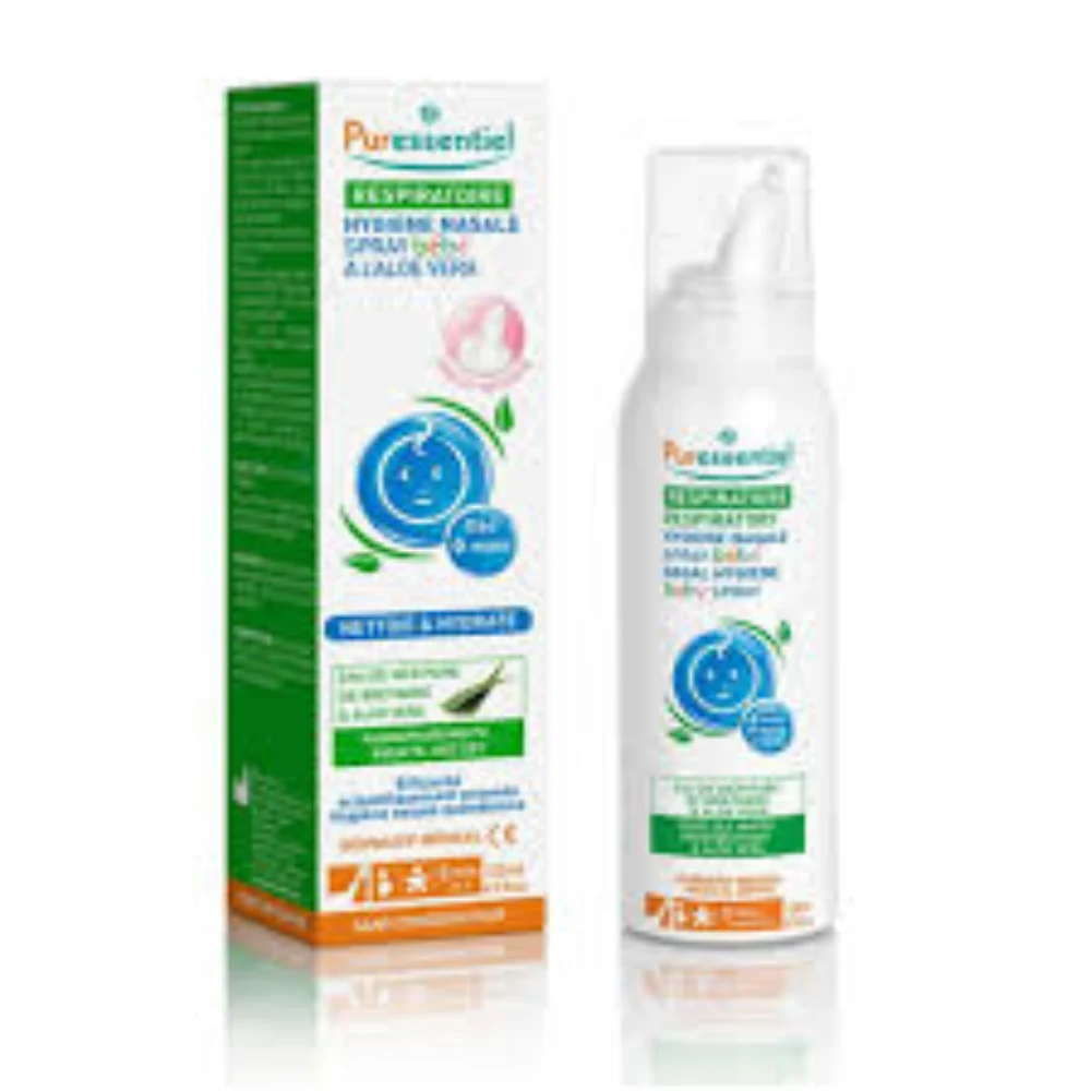 Puressentiel Respiratorio Igiene Nasale Spray Bambino con Aloe Vera Da 0 Mesi 120ml