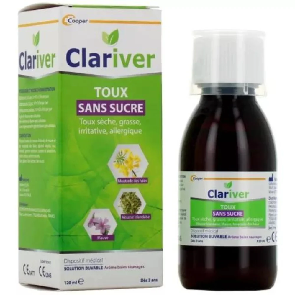 Clariver Tosse Senza Zucchero Aroma Bacche Selvatiche Sciroppo 120 ml