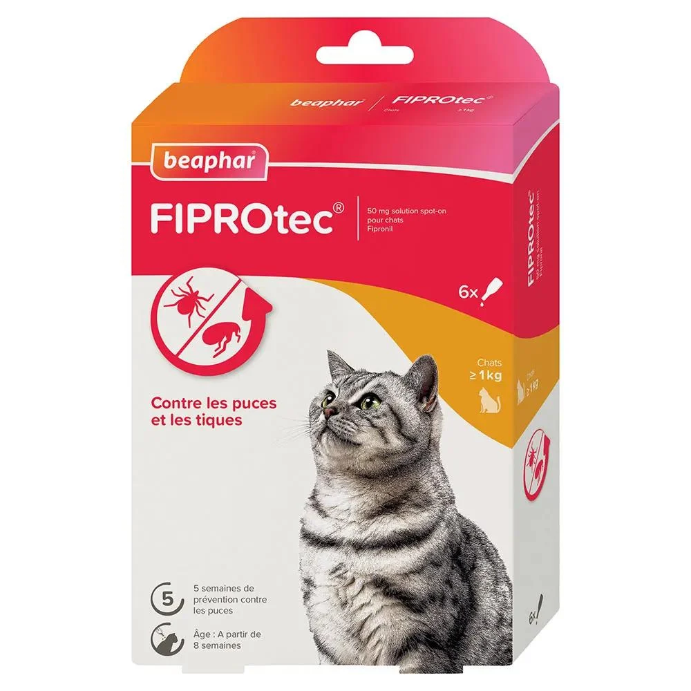 Beaphar Fiprotec Pipette Antiparassitarie Per Gatto Oltre 1kg