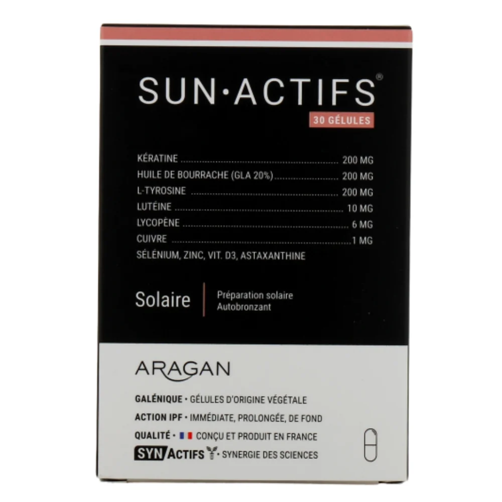 Aragan Synatifs Sunactifs Solaire 30 Capsule