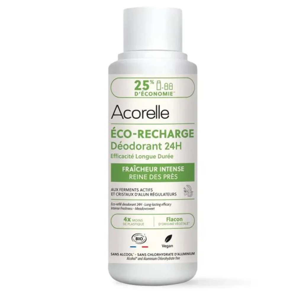 Acorelle Deodorante roll-on ricarica 24h efficacia lunga durata Freschezza intensa 100ml