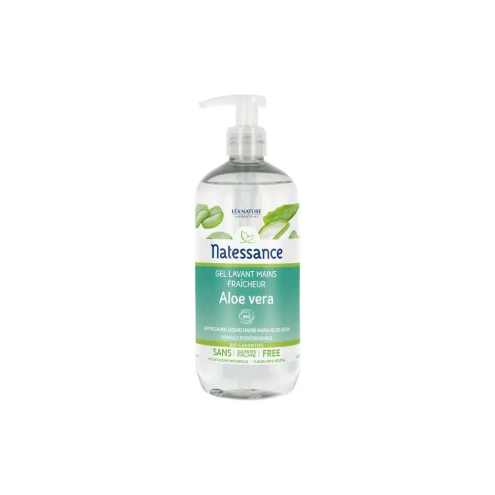 Natessance Gel Lavante Mani Fresco Aloe Vera Bio 500ml