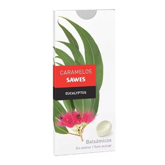 Sawes Caramelos Blister Sin Azúcar Sabor Eucalipto 22g