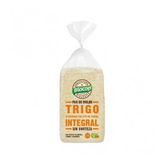 Biocop Pan Molde Trigo Integral Sin Corteza Bio 300g