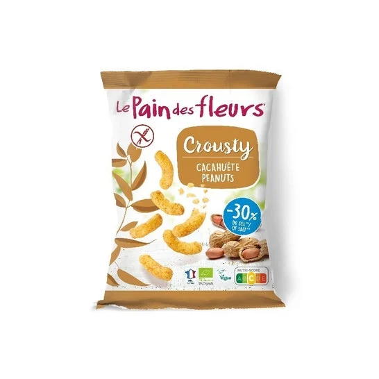 Le Pain des Fleurs Patatine Croccanti alle Arachidi Senza Glutine Bio 75g