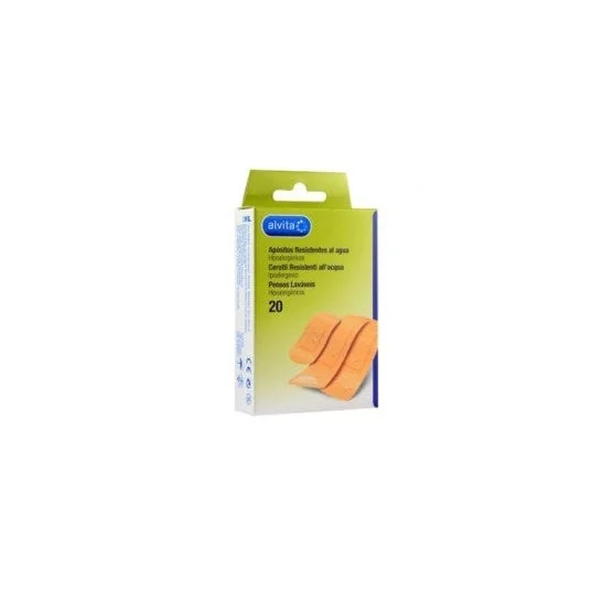Medicazione adesiva Alvita idrorepellente 20 pz