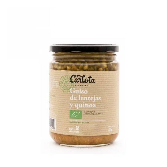 Carlota Organic Lenticchie Stufato Quinoa Bio 425g