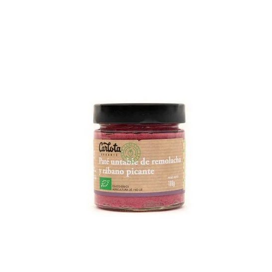 Carlota Organic Paté di Barbabietola E Rafano Bio 180g