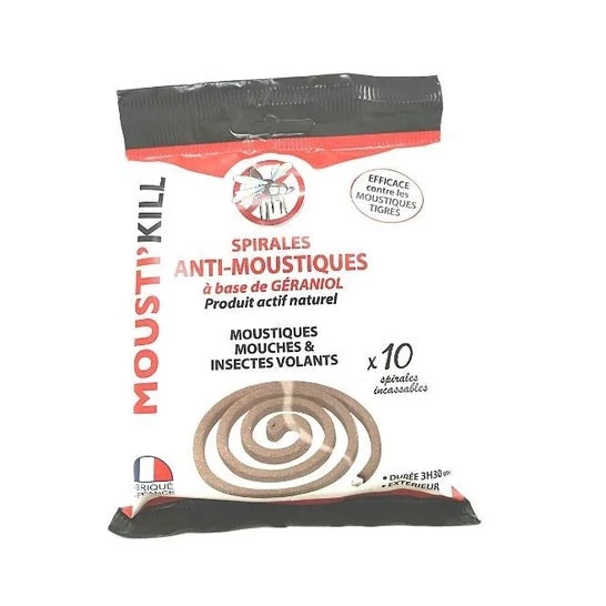 Mousti'kill Espirales Antimosquitos 10uds