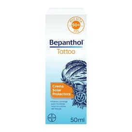 Bepanthenol Tattoo Crema Solar SPF50+ 50ml