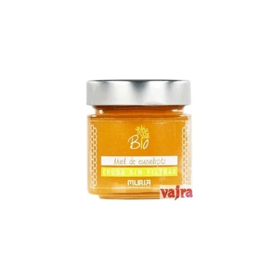 Muria Bio Barattolo di miele grezzo di eucalipto non filtrato Eco 320g