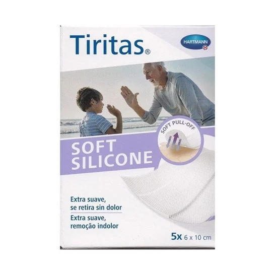 Tiritas Soft Silicone Medicazione Adesivo 6x10cm 5 Unità