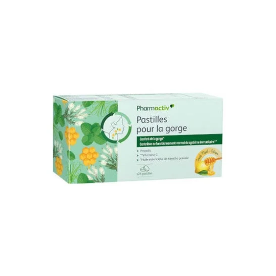 Pharmactiv Garganta Miel Limón 24comp