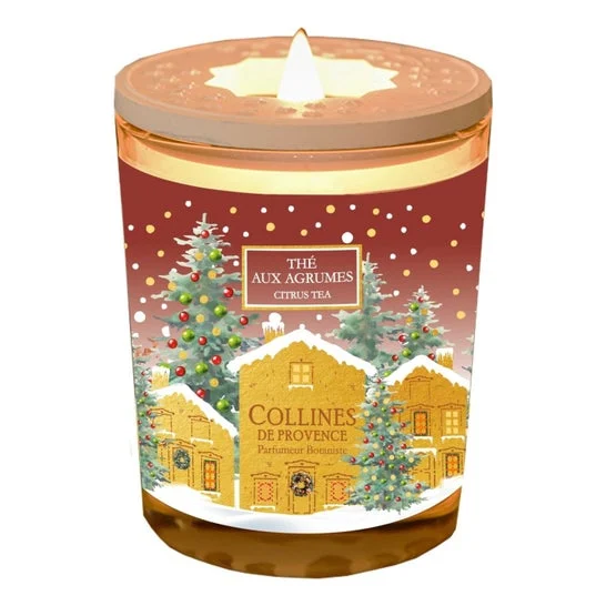 Collines de Provence Vela de Navidad Té Cítrico 180g