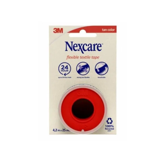 Nexcare Esparadrapo Tela Flexible Tan Color 4,2mx2,5mm