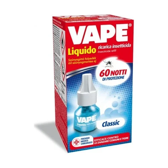 Vape Classic Ricarica Liquida Contro Zanzare 60 Notti 36ml