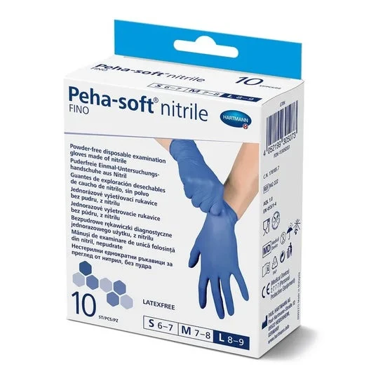 Peha-Soft guanti monouso in nitrile taglia L 10pz