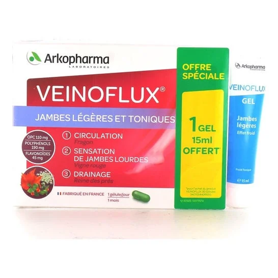 Arkopharma Arkocápsulas Veinoflux 30caps + Veinoflux Gel 15ml