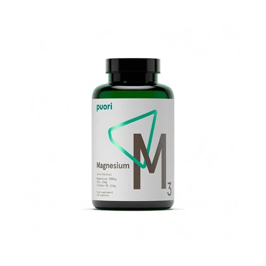 Puori Magnesio con zinco e B6 biodisponibile 120 tappi