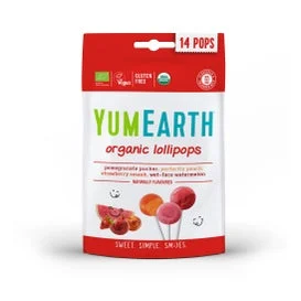 YumEarth Organic Lollipops Naturally Flavored 14 Unità