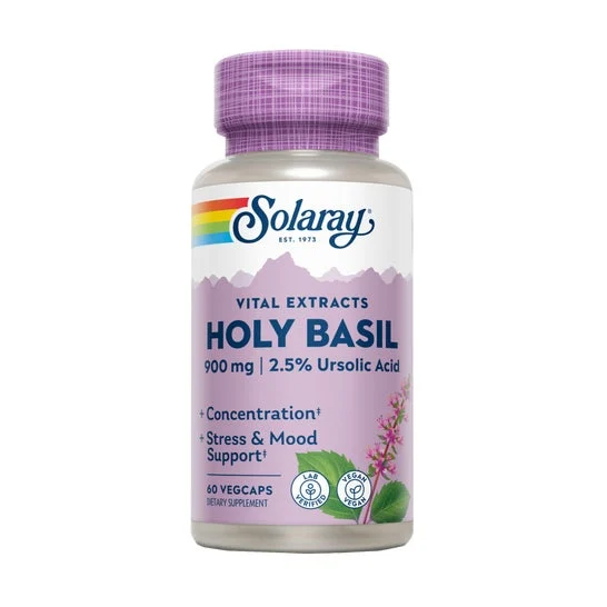 Solaray Ayurvedic Herbs Albahaca Sagrada 450mg 60caps