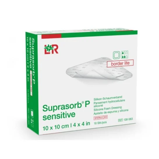 Suprasorb P Sensitive Border Medicazione 5x10cm 10 Unità