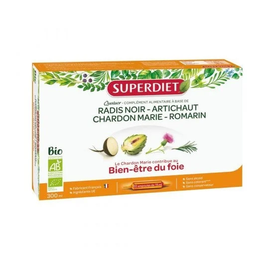 Super Dieta Quartetto Dietetico Fegato Benessere 20 fiale Biologico