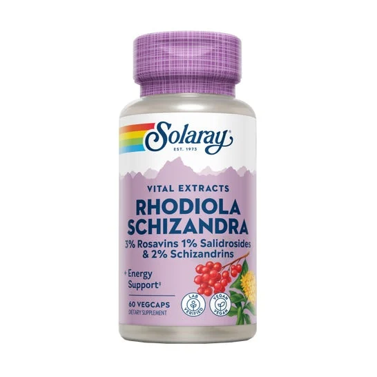 Solaray Rhodiola Schizandra 500mg 60caps