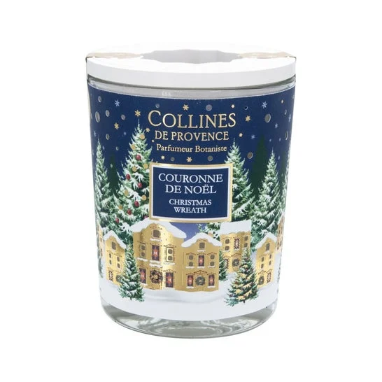 Collines de Provence Vela Perfumada Corona de Navidad 180g