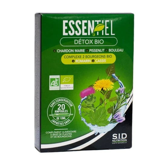 Sid Nutrition Essentiel Detox 20 Ampoules
