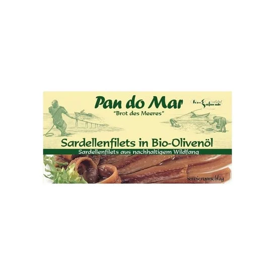 Pan Do Mar Filetti di acciughe Filetti di acciughe Olio d'oliva 50g