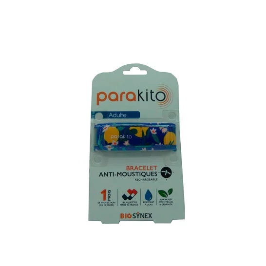 Para'kito Bracelet Anti-moustiques Adulte Fun Citron 1ut