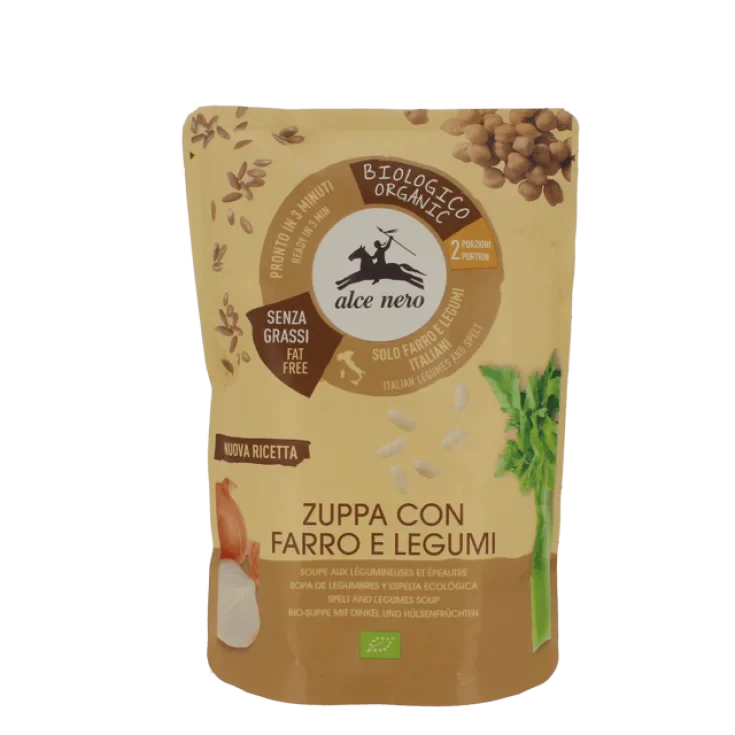 Alce nero Zuppa Di Farro E Legumi Biologica Alce Nero 500g